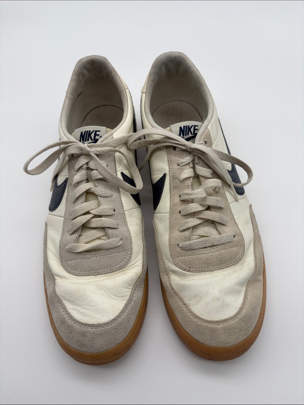 Nike Killshot 2 432997 Men’s Cream and Navy Retro Low-Top Sneakers